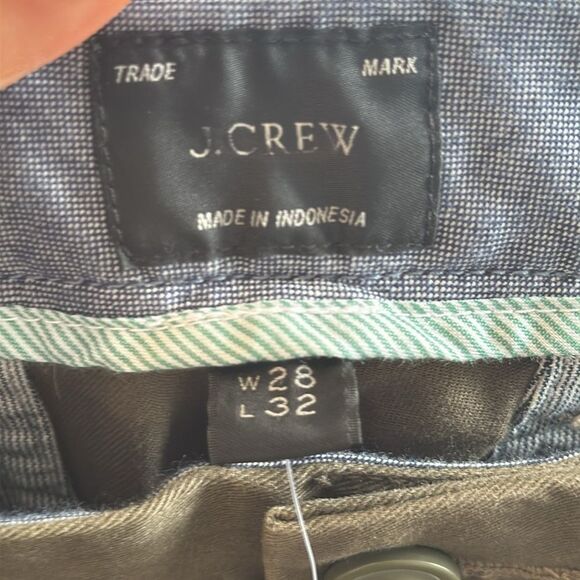 J Crew 250 skinny-fit pant in stretch Chino Men’s 28 x 32 Olive Green - Picture 8 of 11